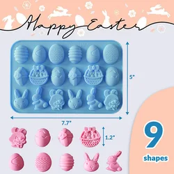 Silicone Gummy and Chocolate Mold for Fun-Shaped Treats - Egg & Rabbit Design (1pcs Random Color)