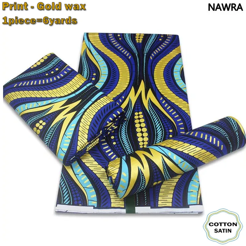 2024 Newest African Grand Golden Wax Fabric Ankara Glitter Golden Wax Soft Flash Gold Print Batik High Quality Pink Women Pagne 2