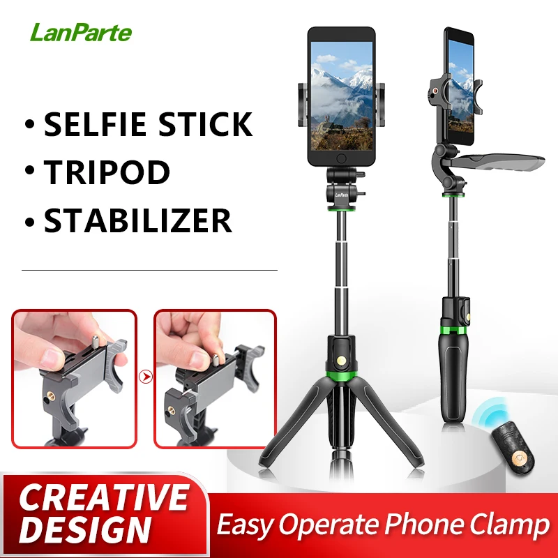 

Lanparte S31 Three-In-One Multifuctional Selfie Stick Tripod Wireless Remote Control Monopod Tripod