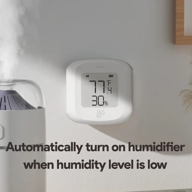 Smart WiFi/Zigbee Temperature & Humidity Sensor, Indoor Hygrometer with LCD 6