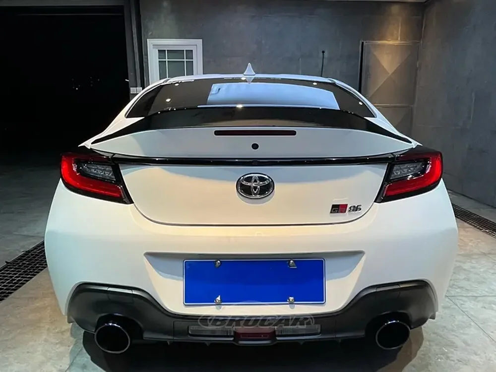 도요타 ZA86 GR86 스바루 BRZ 2021 - 2023 TRD 스타일 하이 퀄리티 ABS 플라스틱 가짜 탄소 리어 스포일러, 트렁크 부트 윙 스포일러