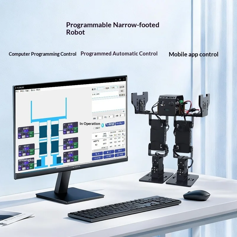 경쟁용 휴머노이드 로봇 STM32 메인 컨트롤 6 DOF 버스 서보 오픈 소스 프로그래밍 가능 휴대폰 앱 제어