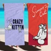 Simon S Cat Microfiber Beach Towel Absorbent Quick Dry Soft Yoga Swimming Resort Mountain Climbing Towel 2