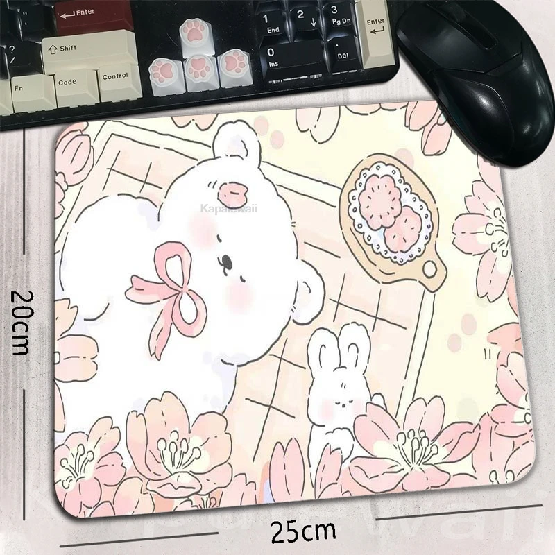 

Kawaii Mouse Pad Desk Mat Small Mousepad Pc Gamer Gaming Accessories Rubber Mouse Mat 20x25 Anti-slip Mouse Pad Desk Mat