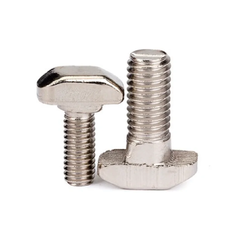 

M6 Euro Standard T Bolt for 30 Series Aluminum Profile Accessories T Head Bolt Screw Hammer Head T Slot Stud Sliding Bolt Screw