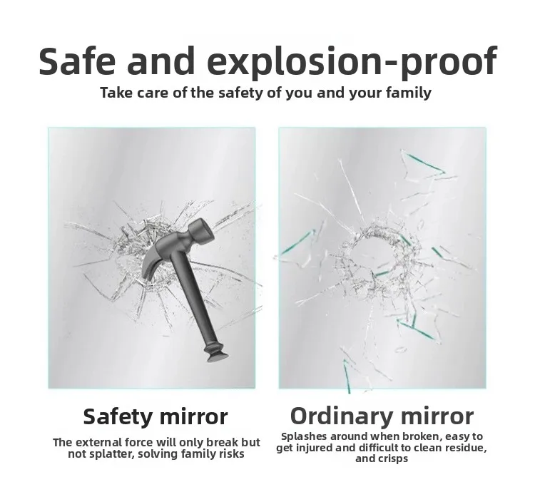 Moderner runder Kosmetikspiegel fürs Badezimmer