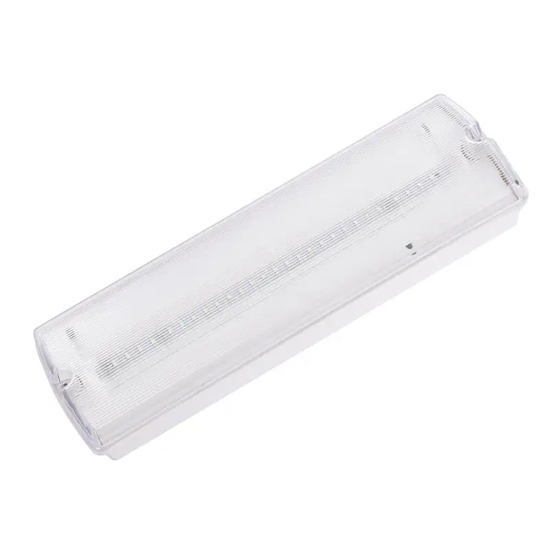 Luce di emergenza a Led 3W AC 220-240V segnale di uscita bianco indicatore luminoso IP65 lampada di evacuazione antincendio di sicurezza per la scuola del centro commerciale dell'hotel pubblico