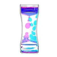 Useful Stress Relief Hourglass Timer Two-color Oil Hourglass Oil Hourglass Ornament Sensory Toy Office Use 1