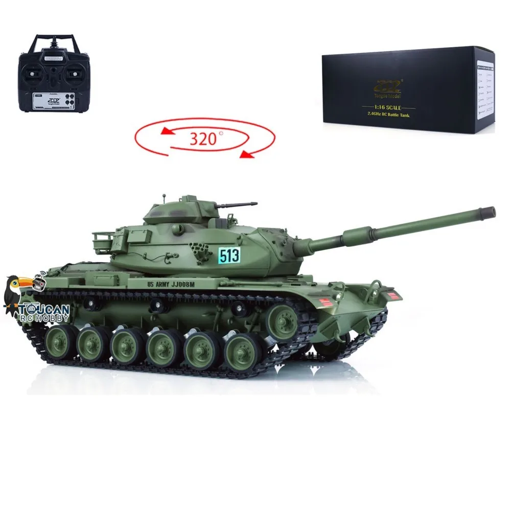 Char RC 1/16 M60A3 Tongde avec tir BB, fumée et recul