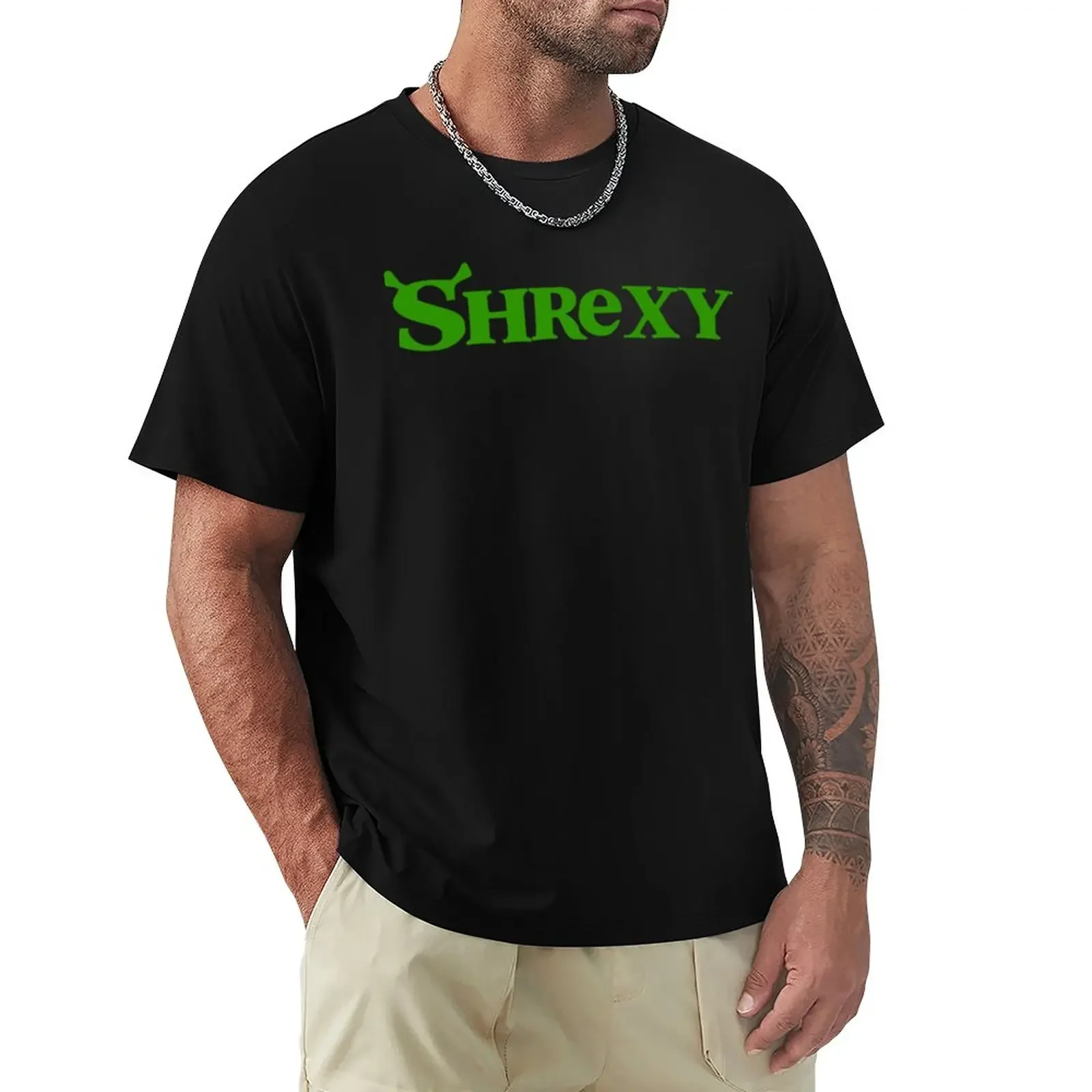 

shrexy T-Shirt plain vintage summer clothes t shirts for men graphic sports fans quick-drying tees tops mens cotton t shirts
