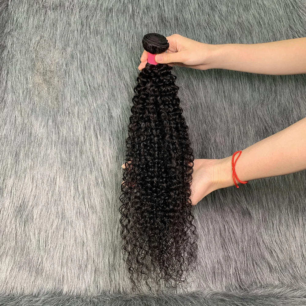 Mongolian Curly Hair Bundles Brazilian Remy Human Hair Weave Bundles Deal Pixie Curl Humain Bundle Extensions 10-30inch