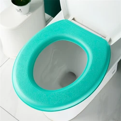 Waterproof Soft Washable Toilet Seat Cushion Mat Cover Accessories (Green)