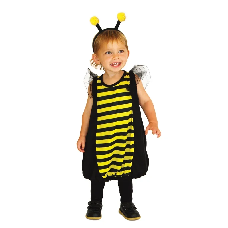 

Kids Toddler Infant Lovely Insect Bumble Honey Bee Costume for Baby Girls Boys Halloween Purim New Year Carnival Party Costumes