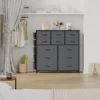 Dresser for Bedroom with 12 Drawer Dressers Chests of Drawers for Hallway Storage Organizer Unit with Fabric Sturdy Metal Frame 3
