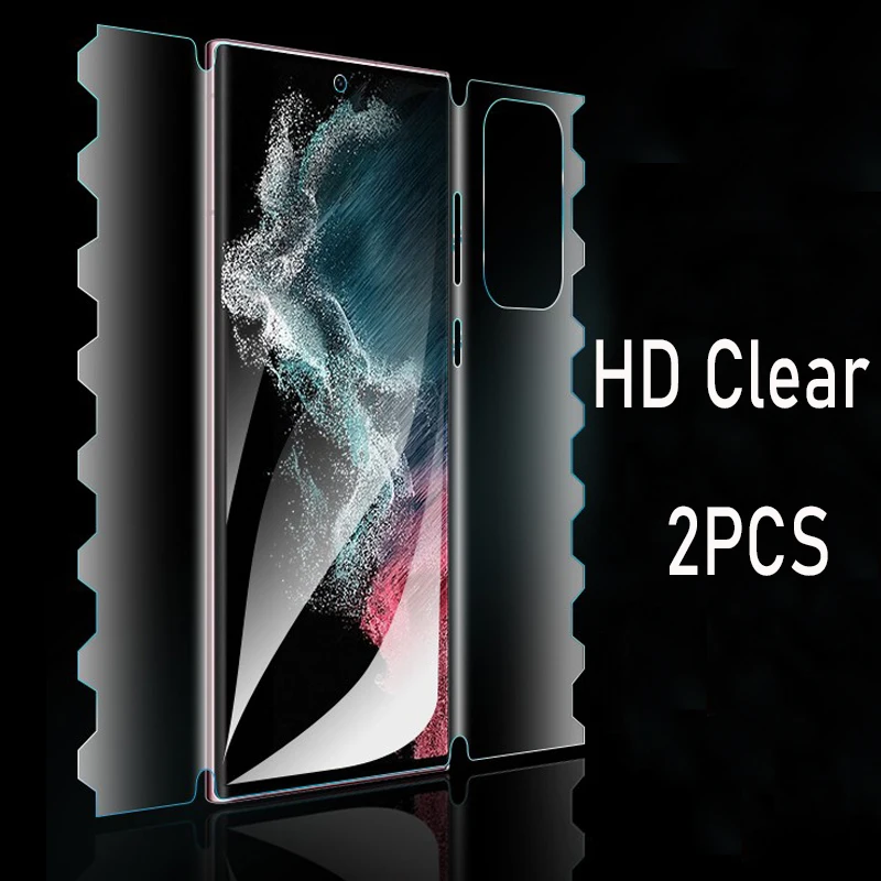 Enhanced 360° Full Body Soft Hydrogel Screen Protector Film (2-Pack)