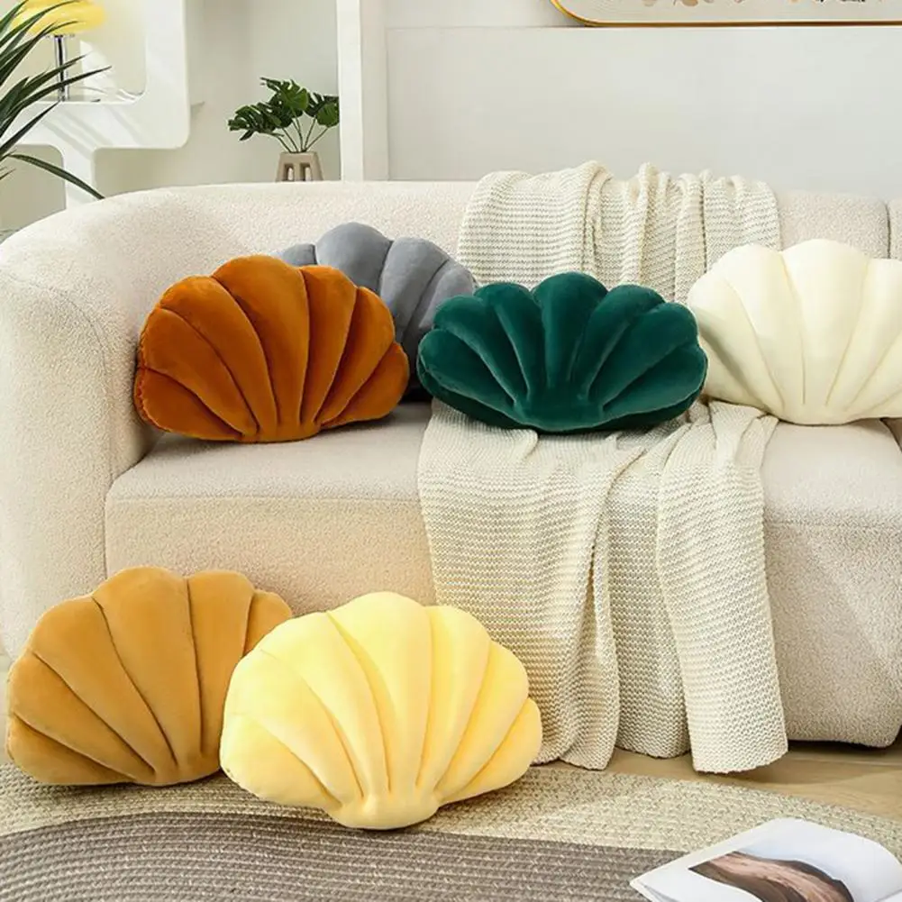 쉘 모양의 박제 베개 쿠션, 소파 쿠션, 홈 장식, 침실 사무용품