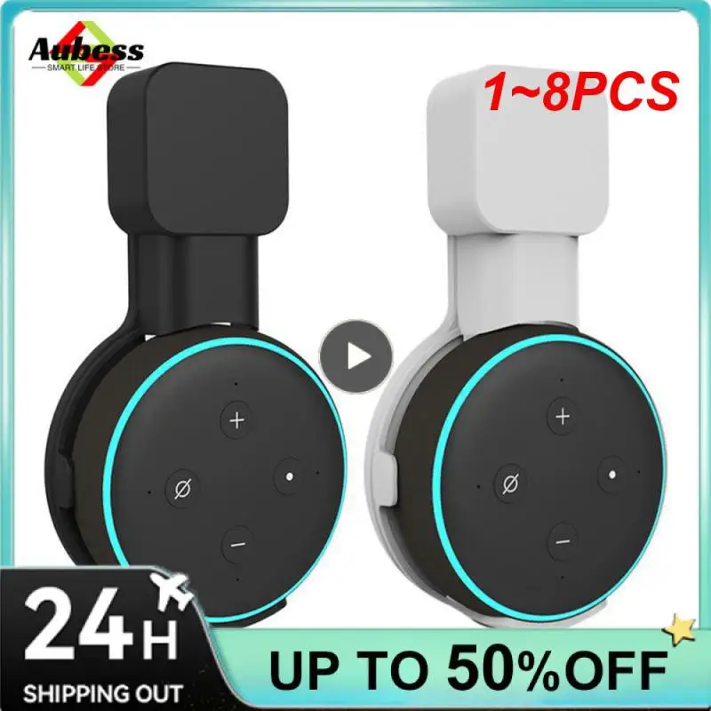 1 ~ 8Pcs Presa Supporto Da Tavolo Per Montaggio A Parete Gancio Per Amazon Alexa Echo Dot 3A Generazione Funziona Con Amazon Echo Dot 3, Custodia Per 