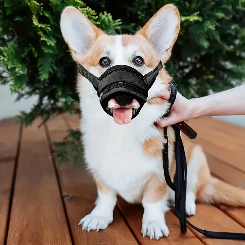 Museli&egrave;re Anti-aboiement R&eacute;glable Pour Chien De Compagnie, Masque Pour Petits Et Grands Chiens, Museli&egrave;res Arr&ecirc;ter Mordre