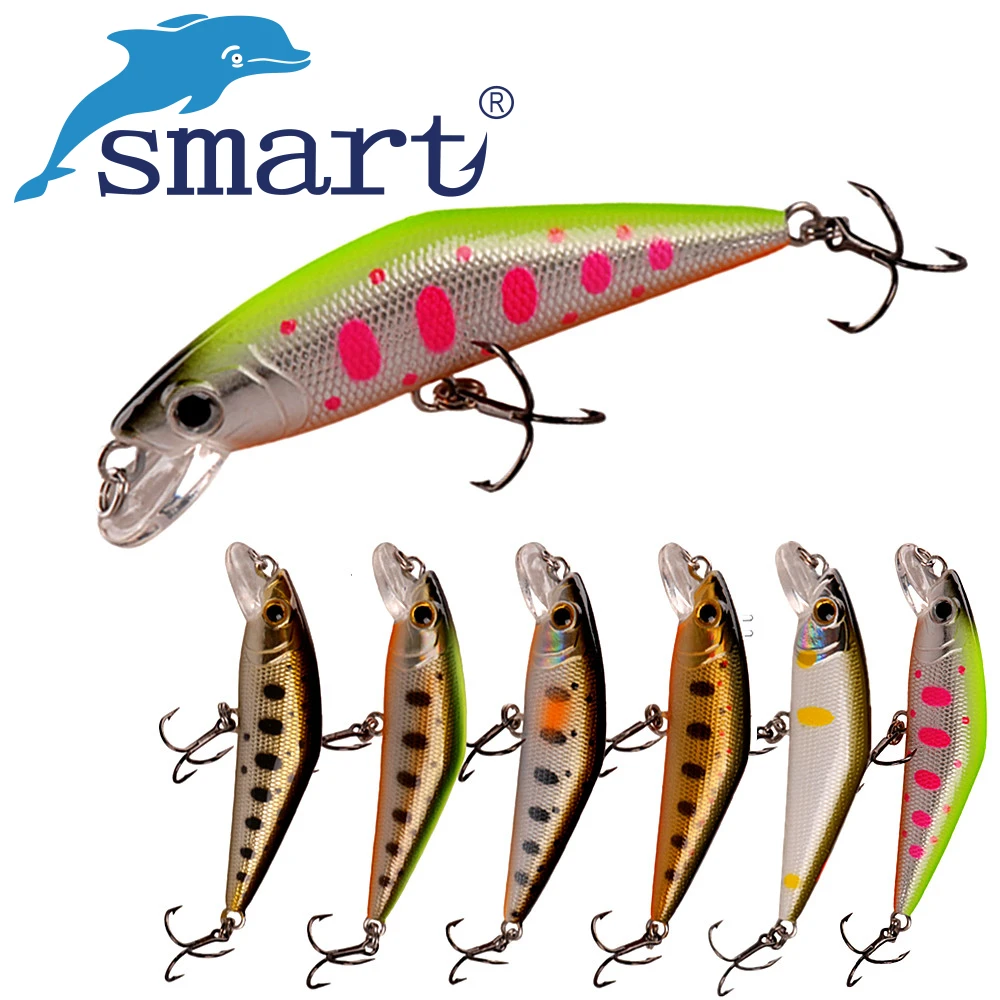 

SMART Minnow Bait 50mm 3.6g Sinking Hard Bait Fishing Lures sca Artificial Para Pesca Swimbait Leurre Peche Fishing Wobblers
