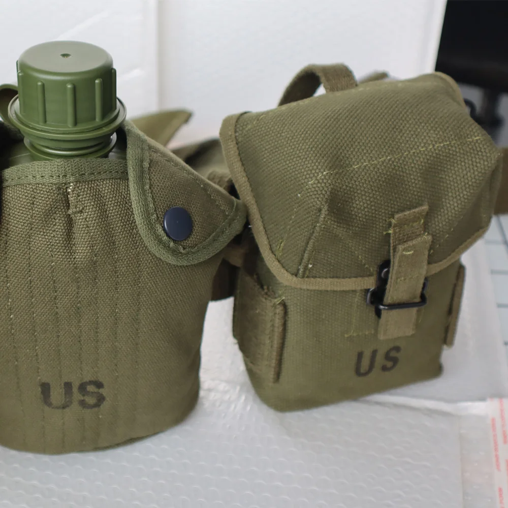 第二次大戦中　実物　U.S. 1944年製 3ポケットポーチ 第二次大戦中 実物 U.S. 1944年製 3ポケットポーチ 第二次