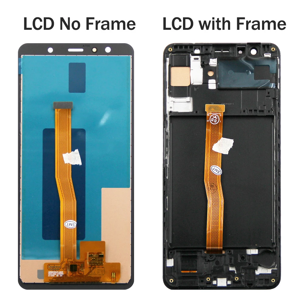 Samsung A750 Lcd Compatible Lcd A7 2018 Original Split Screen A71