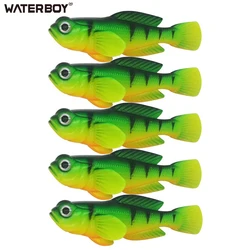 Premium Goby Soft Bait Fishing Lure Set - 5 Pack (Color 4)