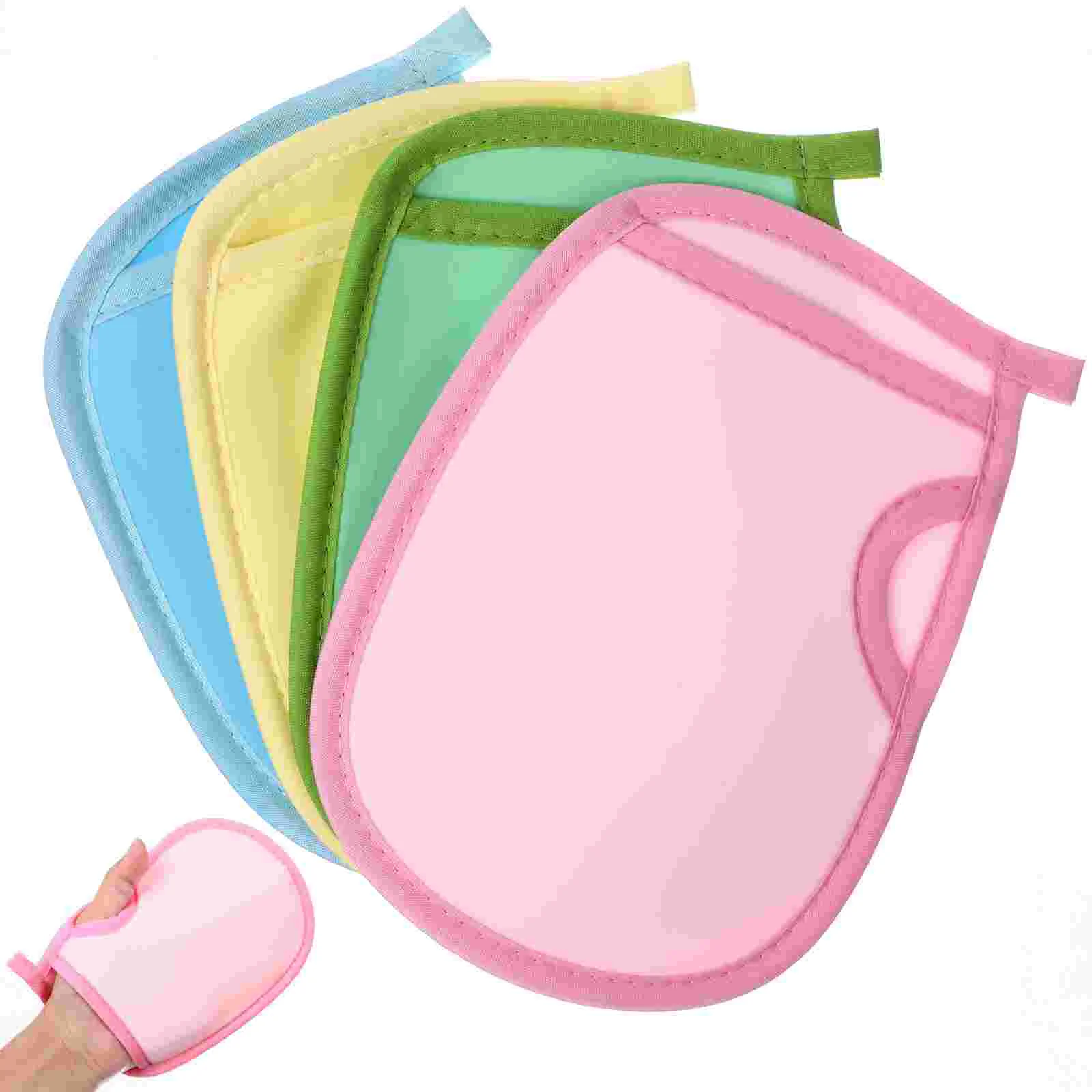 

4 Pcs Glove Bath Towel Exfoliating Gloves Baby Towels Body Cleaning Back Scrubbing Dead Skin Removers Portable Frosted