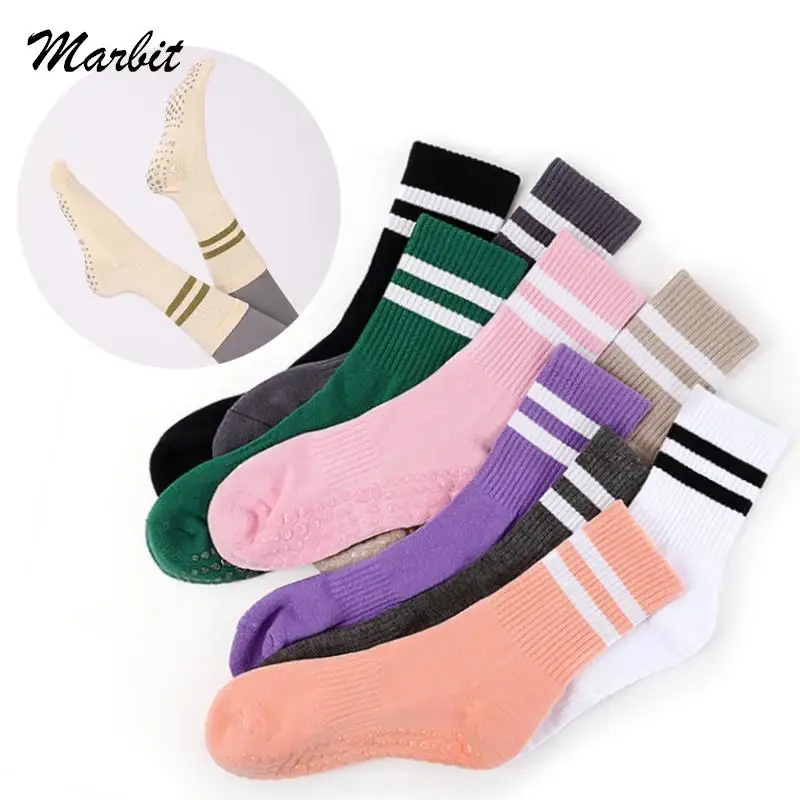 

Professional Autumn and Winter Parallel Bars Long Yoga Socks Calf Women's Five-finger Socks Split Toe Non-slip Floor Socks