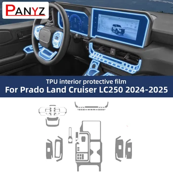 Pellicola per interni auto TPU per Toyota Land Cruiser LC250 Prado 2024 2025 Protezione trasparente Adesivo dedicato antigraffio