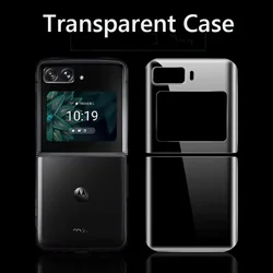 Ultra-Slim Transparent ShockProof Back Cover Phone Case - Clear Hard PC for Motorola Razr 3 (Type 1)