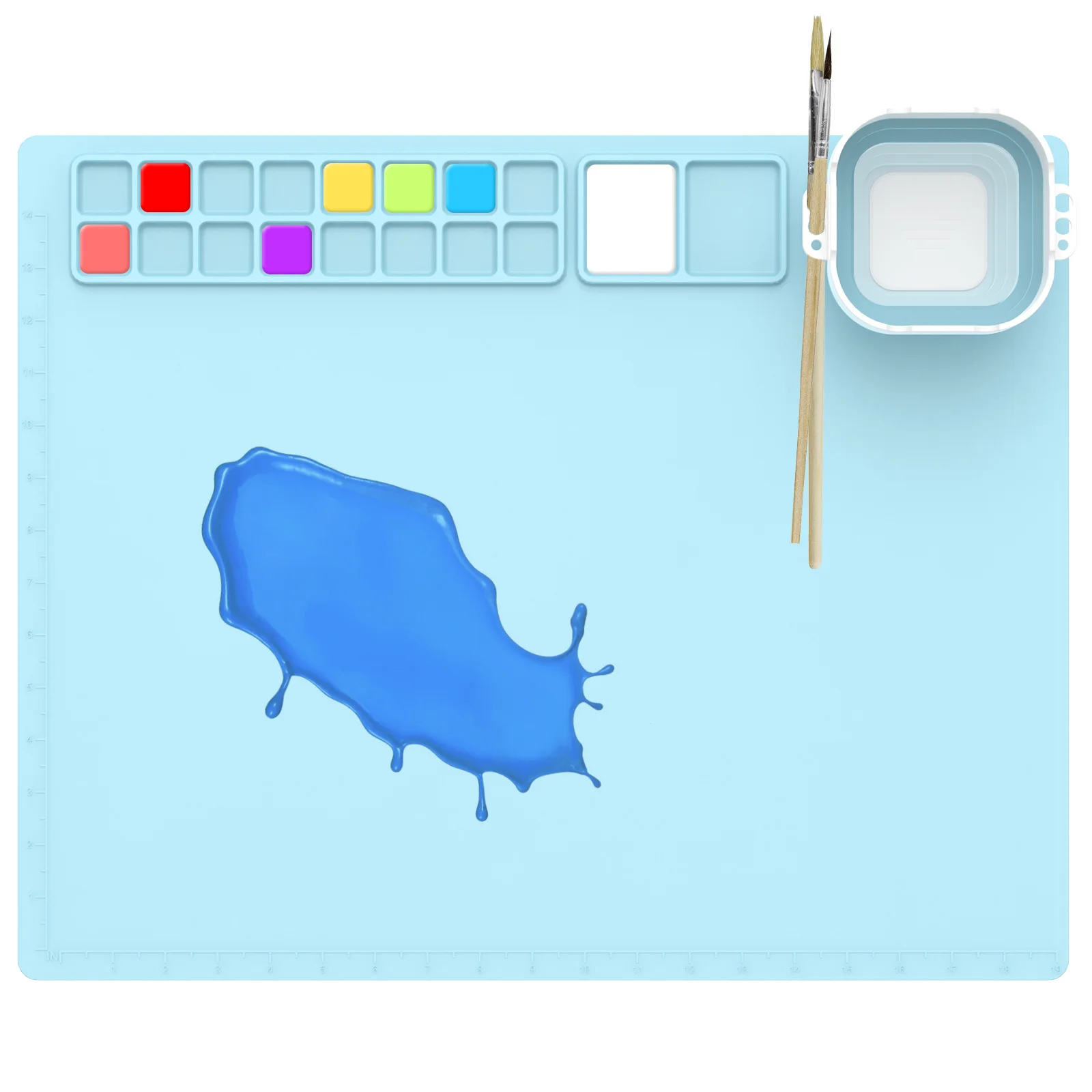 Silicone Painting Mat Non Stick Silicone Craft Mat Multipurpose Kids Graffiti Drawing Board DIY Craft Graffiti for Kids