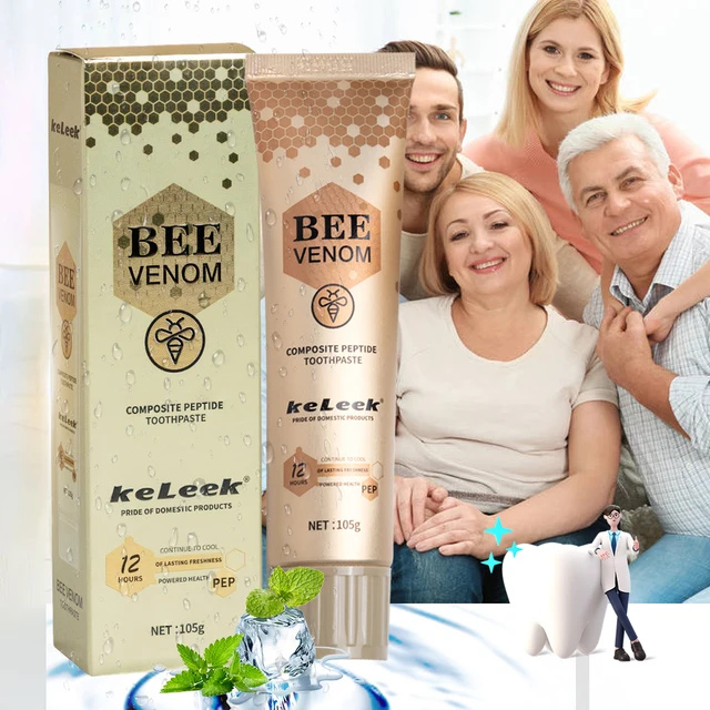 1 Gold Honey Peptide Complex Toothpaste Continuously Fresh Breath Refreshing Fluoride Free Protecting Teeth For Women & Men 1