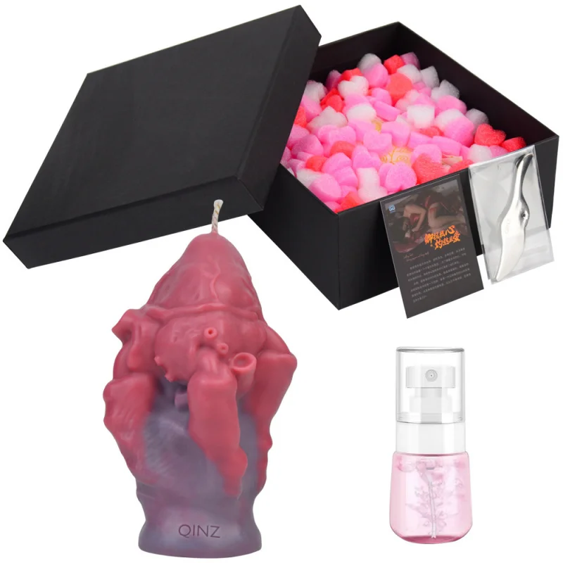 Demonheart Sexy Low Temperature Candles Men and Women Happy and Exciting Trick Props Sex Product Soy Beeswax Gift Box