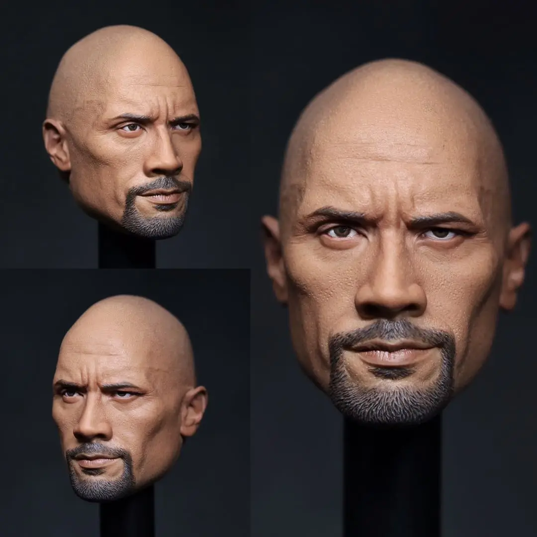 

Одиннадцать 11 X Kai 1/6 бороды Ver. Экшн-фигурка Dwayne Johnson TBLeague, фигурка сильной каменной головы, подходит для 12-дюймовых супер мышц