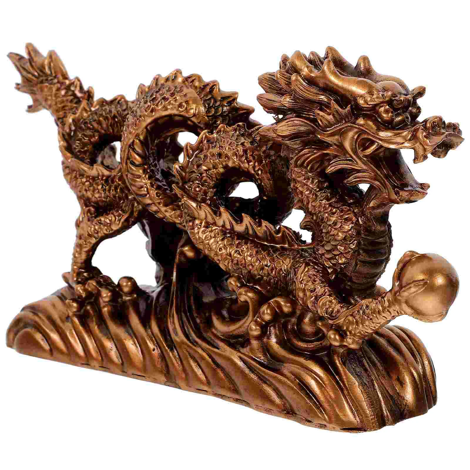 

Dragon Statue Resin Zodiac Dragon Sculpture Dragon Figurine Dragon Shaped Decoration