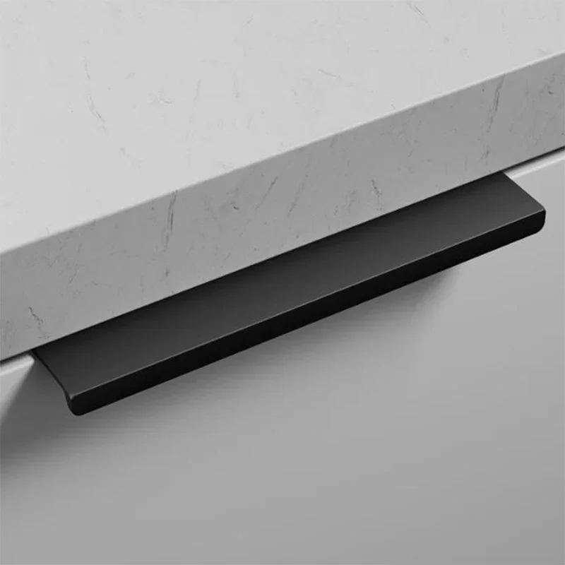 Non Perforated Furniture Handles Minimalist Cabinet Drawers Wardrobes Door Handles Concealed Hardware Handles