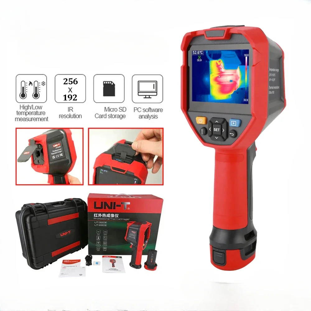 Caméra Thermique Infrarouge Portable NF-521 - Détecteur 200 000 Pixels, Autonomie Longue, Parfaite Pour Inspections Industrielles