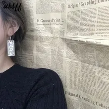 

Antique Sliver Color Funny 100 Dollar Bill Money Currency Dangle Earrings for Women