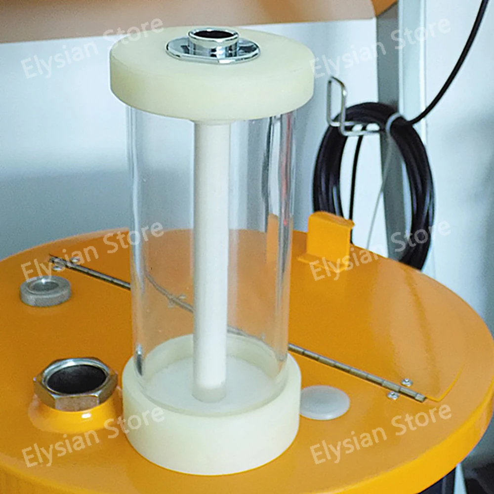 Industrial Electrostatic Powder Coating Hopper Experimental Small Cup Plexiglass with Fluidizing Plate and Pump