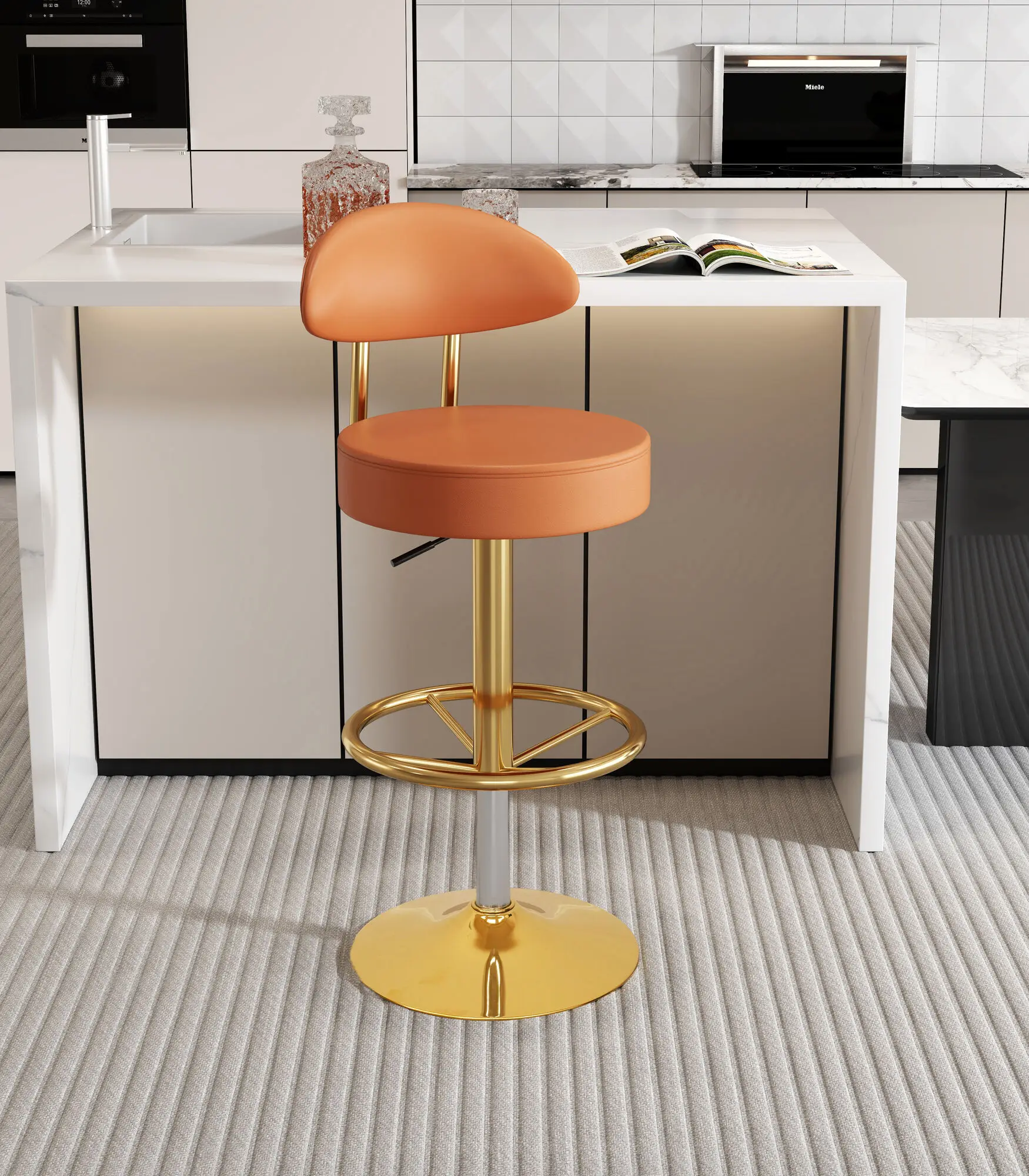 

Swivel Mainstays Bar Stool Gold Industrial Lifting Adjustable Bar Stool Metal Free Shipping Taburetes Altos Cocina Furniture