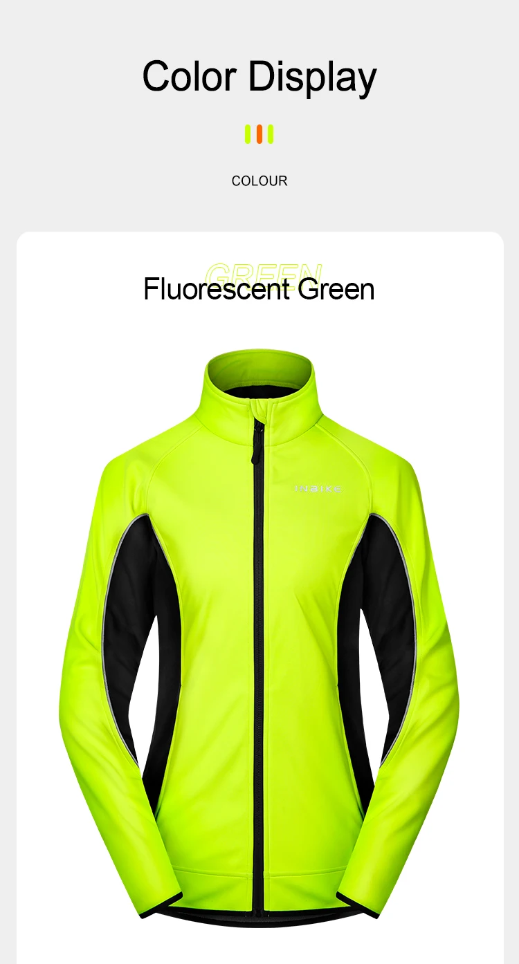 INBIKE Winter frauen Radfahren Kleidung Reiten Anzüge Fahrrad Warme Thermische Windjacke Shell Mantel Winddicht Radfahren Kleidung – Detail 12
