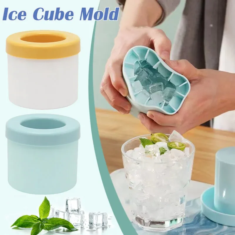 Round Silicone Ice Cube Tray, Kitchen Essentials, Barware