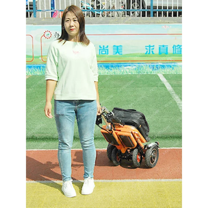 Foldable Three-Four-Wheel Electric Scooter for the Elderly