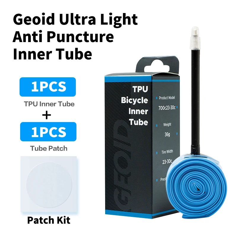 

Geoid TPU Inner Tube Presta Valve Bicycle Road 700C 20-30C Super Light MTB 29 60mm 75mm Length Valve Repair Bike Tire