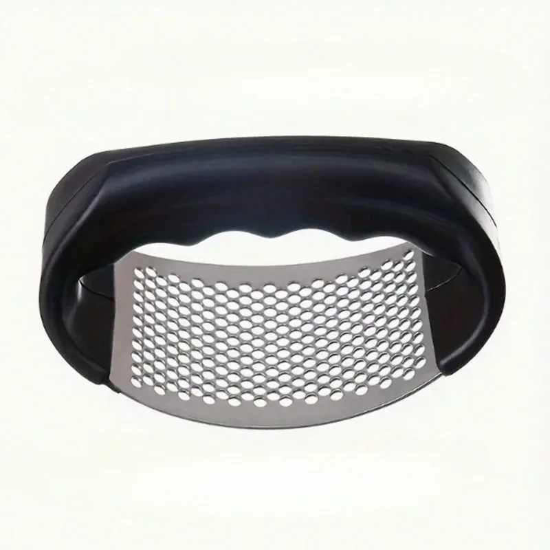 Stainless Steel Garlic Press-Easy-Clean Design with Non-Slip Grip,Efficient Crusher for Ginger/Nuts,Dishwasher Safe Kitchen Tool