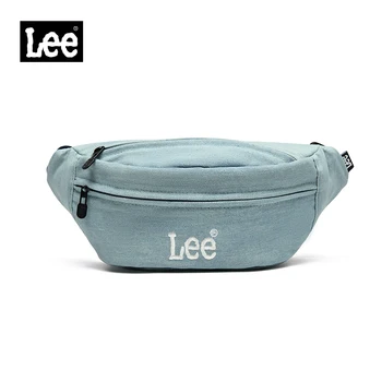 LEE Waterproof  Running Sports Fanny Pack Women Man Large Capacity Travel Crossbody Waist Bag Denim Phone Pocket Belt Bag Bumbag