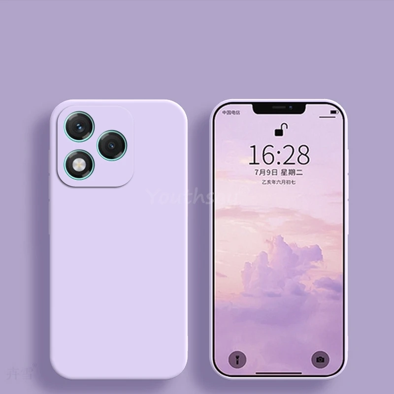 Funda De Silicona Líquida Para Honor 400 Lite 5G - Diseño Con Corazones, Protección Antigolpes Y Agarre Mate