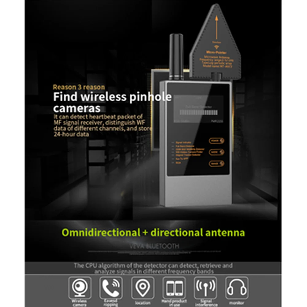 Wireless Scanner Gps Tracker Anti-spy Detector Device Webcam Detector
