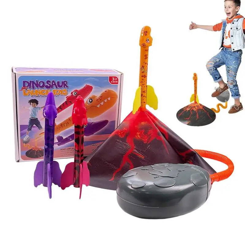 

Пусковая установка для детей, детская пусковая установка для динозавров на открытом воздухе, гладкая Детская уличная игрушка для двора, патио и сада