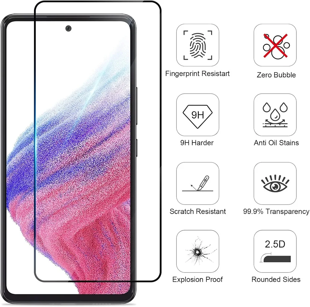 تغطية كاملة من الزجاج المقسى لهاتف سامسونج W25 SM-...